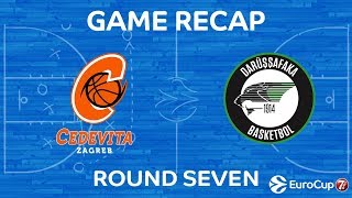 Highlights Cedevita Zagreb  Darussafaka Istanbul [upl. by Eusassilem]