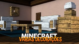 Minecraft MODs CENTENAS DE DECORAÇÕES PARA SUA CASA Decocraft [upl. by Eads]