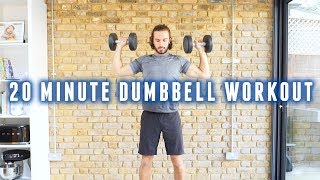 Full Body Strength Workout With Dumbbells  The Body Coach [upl. by Nessaj267]