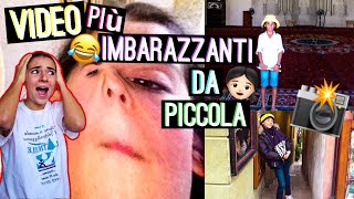 Reazione ai video più imbarazzanti di quando ero piccola👧🏻 LO Divertente😂 [upl. by Htebasil]