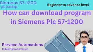 how to upload and download program in siemens plc s71200 [upl. by Riana]