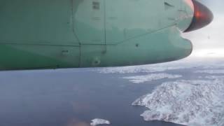 Widerøe WF0953 Dash 8 100 Vadsø  Kirkenes Airport Take off amp Landing HD [upl. by Prudi]