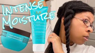 Deep Conditioner for Relaxed Hair MoroccanOil Intense Hydrating Mask Review [upl. by Elatsyrk]