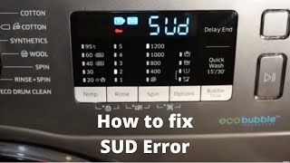 How to Fix the SUD Error Code Quickly on Samsung Front Load Washing Machine [upl. by Troyes]