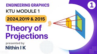 Theory of Projection  Module 1  KTU Engineering Graphics [upl. by Borroff]