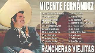 Vicente Fernández  Rancheras Que Emocionaron A Millones  20 Mejores Canciones [upl. by Nyllewell]