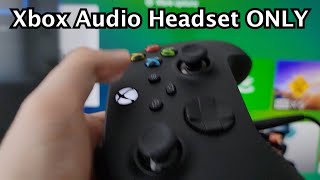 Xbox Series X S One How to Get Audio Through Headset Only amp Not TV [upl. by Eet]