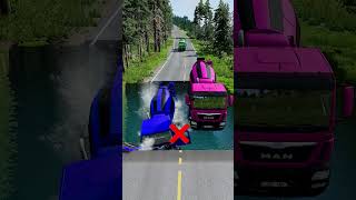 Mixer trucks vs water pit 4  BeamNG drive beamngdrive carsvsmassivepotholespart2 automobile [upl. by Asher]