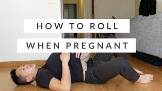 How to roll over during pregnancy  third trimester sleep tip [upl. by Leilah]