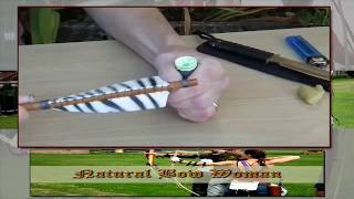 How To Wrap Wooden Arrow Fletchings  No Glue No Jig  DIY Archery [upl. by Nnylorac]