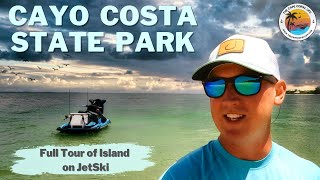 Cayo Costa State Park  COMPLETE Beach Tour with Maps amp Directions  Boating on JetSki [upl. by Akehsyt]