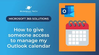 📅 How to give someone access to manage my Outlook calendar 📅 [upl. by Aihsatan]