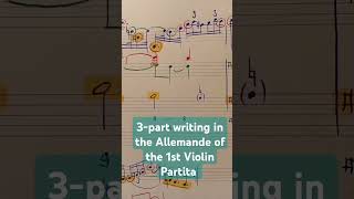 Compound melody in Bach bach analysis musictheory soloviolin partita shorts counterpoint jsb [upl. by Cita]