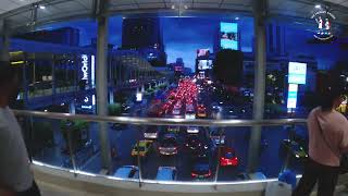 Walking Tour on Ratchaprasong Skywalk Bangkok Thailand [upl. by Norraa215]