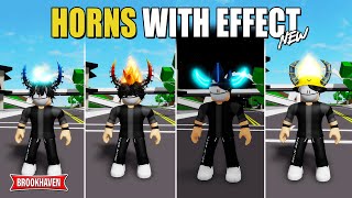 NEW UPDATE 7 HORNS DENGAN SPECIAL EFEK Di Brookhaven IDCODES  Roblox [upl. by Bird]