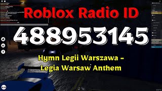 Hymn Legii Warszawa  Legia Warsaw Anthem Roblox Code [upl. by Smeaj776]