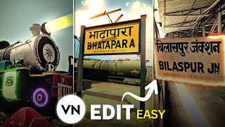 Easy Way To Edit This Types Of Viral Reels In Mobile  Train Reels Editing [upl. by Ifok]