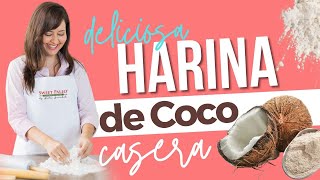 Receta de Harina de Coco Casera 🥥🍴 [upl. by Hermina]