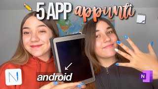 5 APP PERFETTE PER PRENDERE APPUNTI SU ANDROID📱💕 tablet [upl. by Rozamond52]