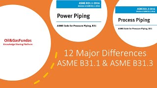 12 Major Differences II ASME B311 amp ASME B313 II Various Clauses II Both Codes [upl. by Chi938]