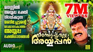 അമ്പിളിപ്പൂവല്ലേ അയ്യപ്പൻ  Kalabhavan Mani Ayyappa Devotional Songs  Ayyappa Audio Songs [upl. by Saerdna]