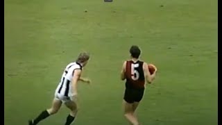 Essendon VS Collingwood Terry Daniher Paul Salmon VFLAFL 1989 [upl. by Kopp182]