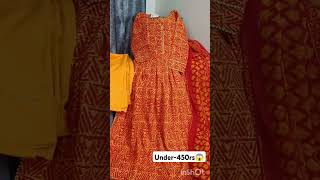 Daily wear suit set under 450rs unboxingreviewamazonviralshort [upl. by Lonne]