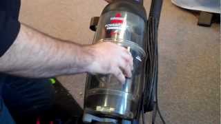 REPAIR SERVICE BISSELL VACUUM CLEANER CHANGE BELT AT VACUUM AND SEWING DOC MODESTO STOCKTON SAC [upl. by Brie]