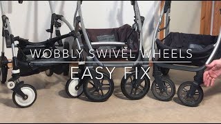 How to Fix Loose  Wobbly Swivel Wheel Issues with ORings [upl. by Aitnis]