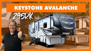 Shortest Full Profile 5th Wheel  Keystone Avalanche 295RK [upl. by Layman]