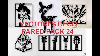 Decoracion para pared pack 24 110 diseños [upl. by Noe]