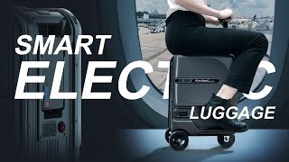 Video collection of Airwheel smart electric rideable luggageequipaje eléctrico valise intelligente [upl. by Dolloff]