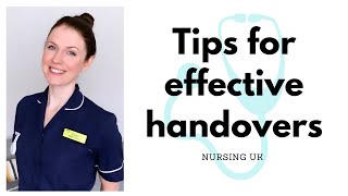 Nursing UK  How to give an successful handover [upl. by Gifford]