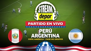 PERÚ 02 ARGENTINA ELIMINADOS DE LA COPA AMÉRICA ► EN VIVO  COPA AMÉRICA 2024 [upl. by Christmas]