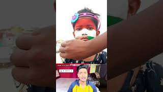 Indian flag painting on face  🇮🇳 art  independence day face art  Happy independence Day shorts [upl. by Nojid802]