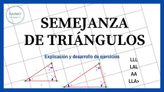 Semejanza de triángulos  Ejercicios resueltos [upl. by Hales]