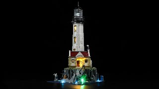 BriksMax Light Kit For Lego Motorized Lighthouse 21335 [upl. by Kcirederf]