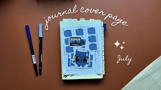 Hobonichi Cousin  July Cover Page [upl. by Mayes]