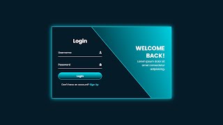 Animated Login and Registration Form in HTML CSS amp Javascript  Sliding Login and Signup Form [upl. by Eeclehc369]