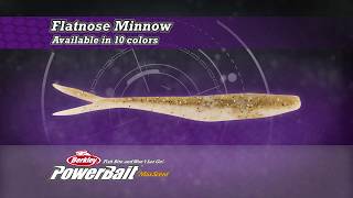 Berkley PowerBait Maxscent Flatnose Minnow Fishing Bait that Pros Use [upl. by Bannister530]