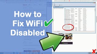 How to fix WiFi disabled wifi greyed out fixed [upl. by Pascale]