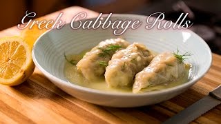 Greek Cabbage Rolls Lahanodolmades [upl. by Zennas]