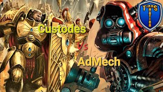 Warhammer Wednesday Custodes Vs Adeptus Mechanicus w NEW Data Sheets [upl. by Jasen]