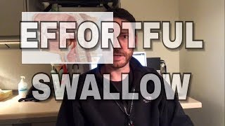 Speech Therapy Swallowing Exercise  Effortful Swallow [upl. by Nishi]