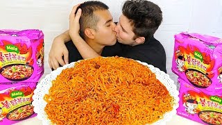 OUR FINAL VIDEO TOGETHER • SPICY MALA FIRE NOODLES • Mukbang amp Recipe [upl. by Dorrahs]