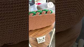 🥰 HARİKA OLDU 💯 ÖRGÜ ÇANTA YAPIMI  TIĞ İŞİ FARKLI ÇANTA  YENİ ÖRGÜ ÇANTA MODELLERİ crochetbag [upl. by Pachton]