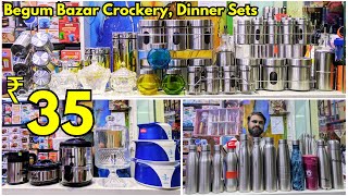 begumbazar Crockery Items ₹30 Return Gifts Melamine Dinner Sets  Hyderabad Online Shopping [upl. by Gathard665]