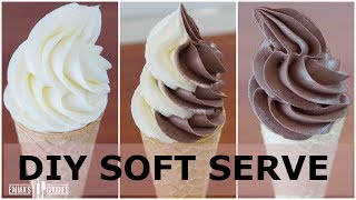 Homemade Soft Serve Ice Cream Recipe  Pipeable  NO Machine  NO Condensed Milk [upl. by Arihk]