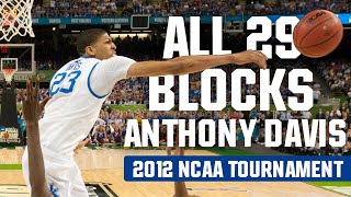 Anthony Davis All 29 blocks from the 2012 NCAA tournament [upl. by Jabin]