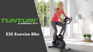 Tunturi Cardio Fit E35 Hometrainer  Ergometer  Fitness Bike EN [upl. by Carrnan]